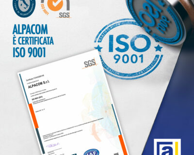 Alpacom è certificata ISO 9001