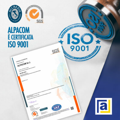 Alpacom è certificata ISO 9001