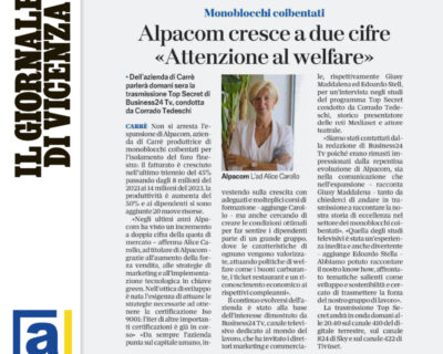 Alpacom cresce a due cifre “Attenzione al welfare”